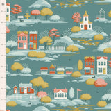 TILDA VILLAGE LIFE VILLAGE - Village Teal - 110180