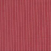 A close-up of a dusty rose red fabric with fine vertical stripes, featuring a white ruler at the bottom edge for scale with the Moda Fabrics logo.