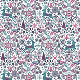 LIBERTY FABRICS A WOODLAND CHRISTMAS-WOODLAND WONDERLAND 6017B 100% Cotton Fabric