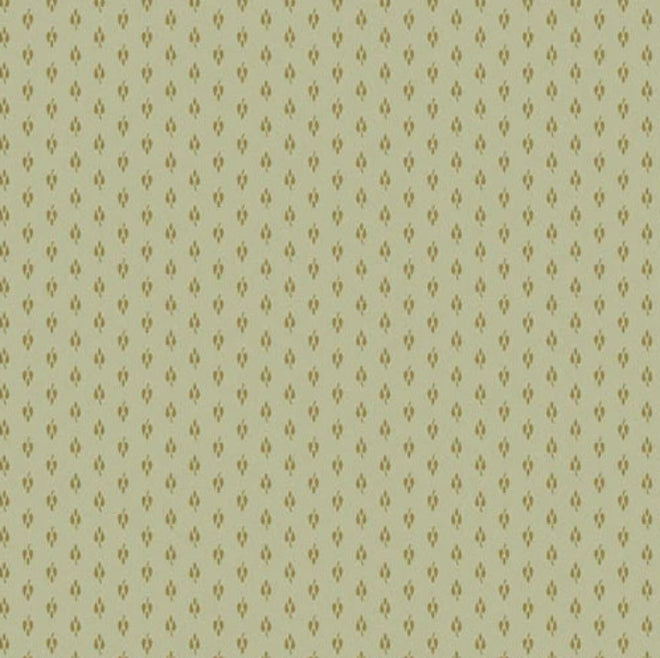 A close-up fabric pattern swatch showing a light blue background with an irregular dark blue crackle or web-like line pattern. A ruler and Andover fabric branding are visible along the bottom edge.