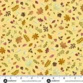 Hello Autumn Foliage Cascade Yellow MU-097-Y - 100% Cotton