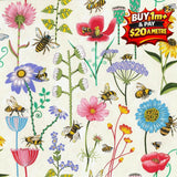 Bee Haven 100% Cotton Fabric WOF 110cm- 112cm