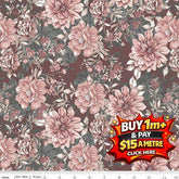 A WALK ON THE PRAIRIE C15230-MARSALA 100% COTTON