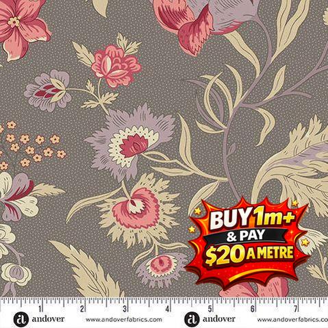 WILDFLOWER COTTAGE - A1590C - 100% COTTON