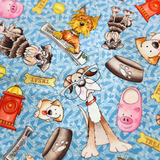 Annie Troe For Dog Gone Fun 9694 100% Cotton Fabric WOF 110cm- 112cm