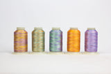WonderFil FabuLux Packs – 40Wt Trilobal Polyester – 5 Spools