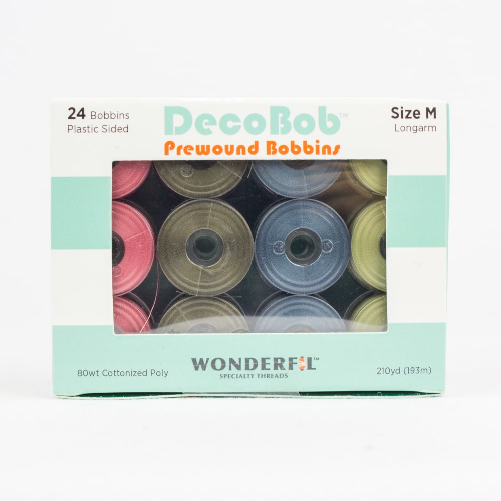 WonderFil DecoBob Prewound Bobbins Assorted Pack – Size M –