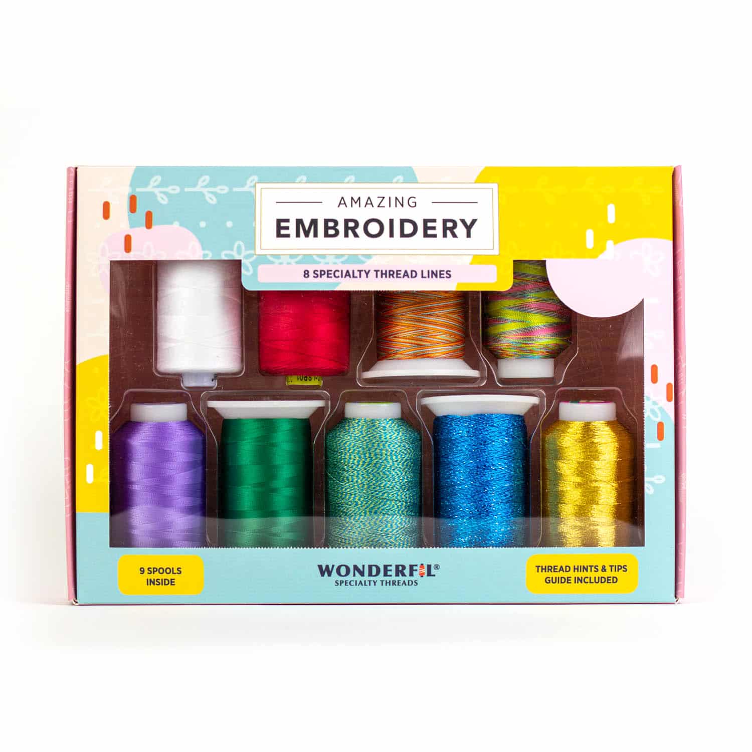 WonderFil Amazing Embroidery Pack – 9 Spools