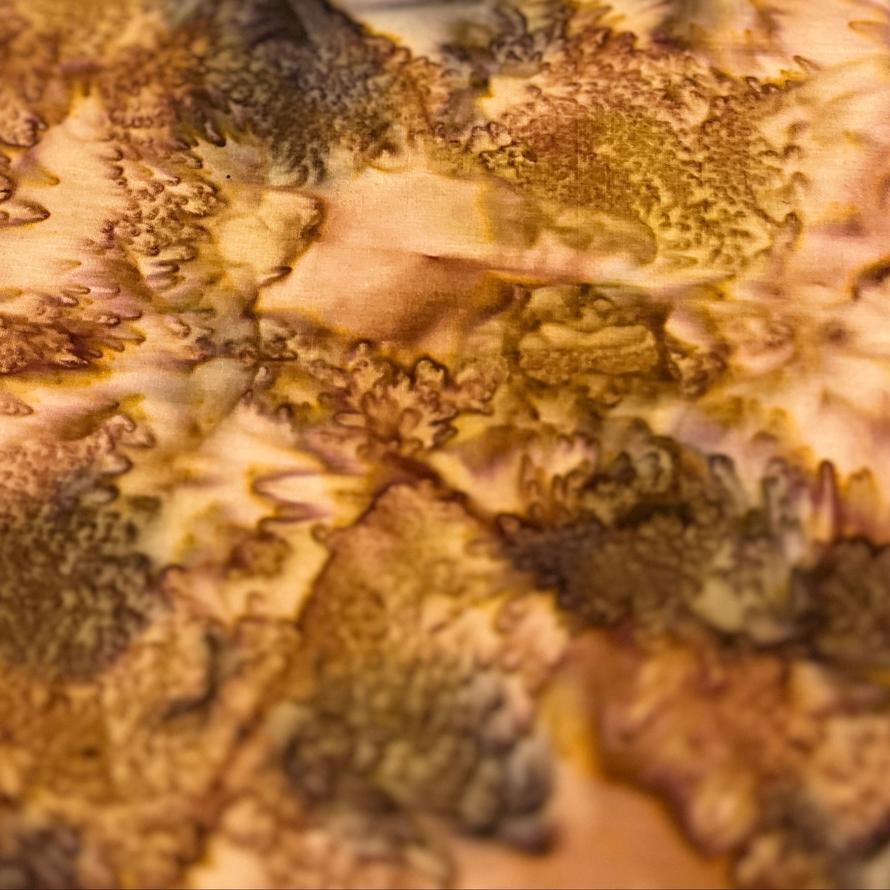 Brown Batik Fabric #168 Nutmeg WOF 110cm - 112cm