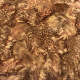 Brown Batik Fabric WOF 110cm - 112cm