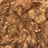 Brown Batik Fabric WOF 110cm - 112cm