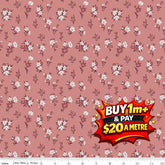 A WALK ON THE PRAIRIE C15232- DUSTYROSE 100% COTTON