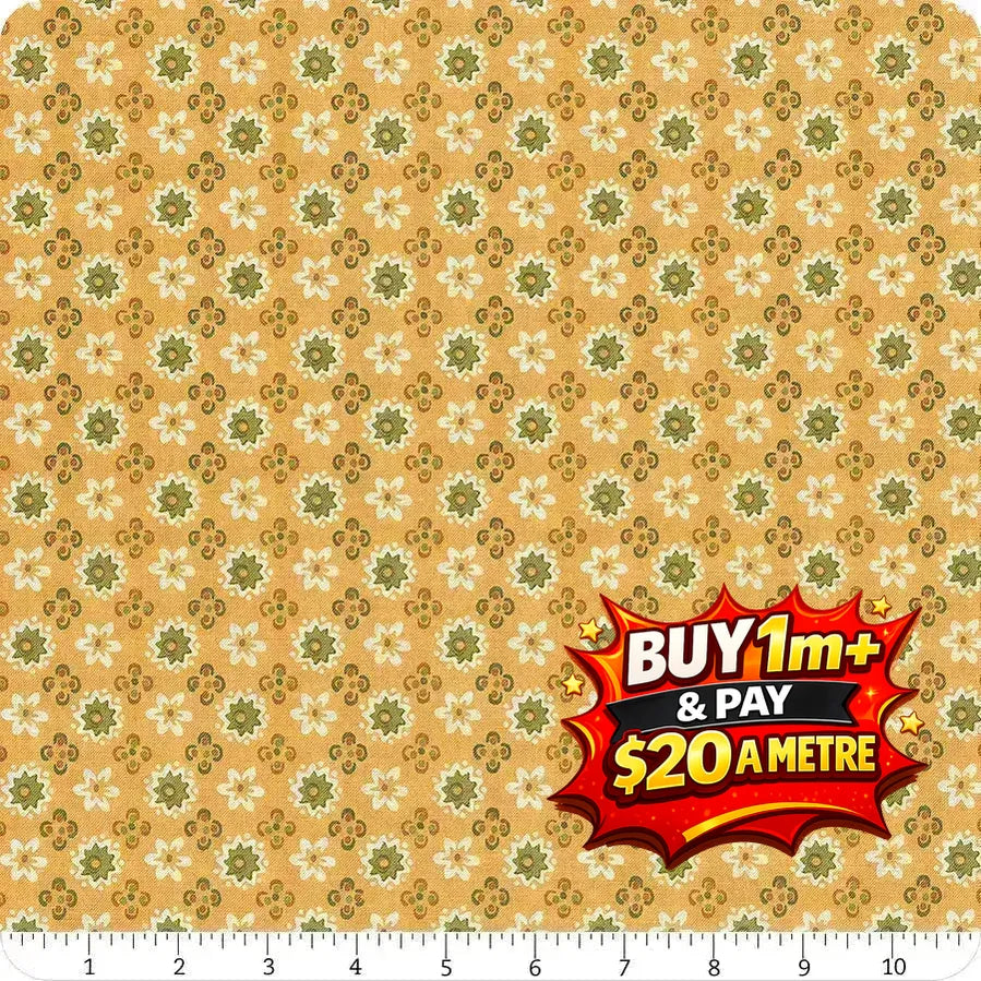 PIECE & PLENTY - C15873 - MARIGOLD - 100% Cotton