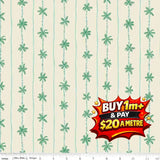 FOREVER NEVERLAND PALM STRIPE - C15906 - SANDDOLLAR SAND DOLLAR - 100% Cotton
