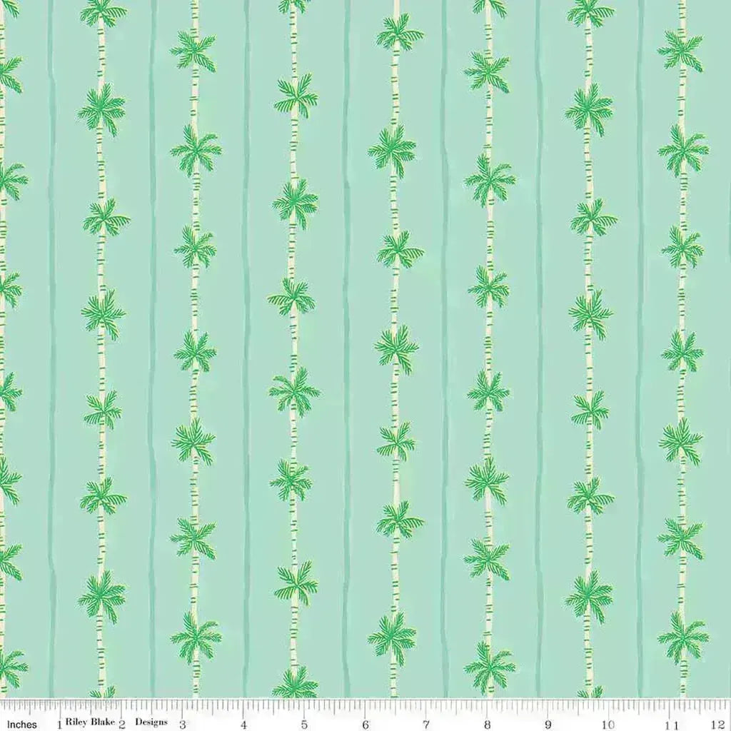 FOREVER NEVERLAND PALM STRIPE - C15906 - SONGBIRD SONGBIRD - 100% Cotton