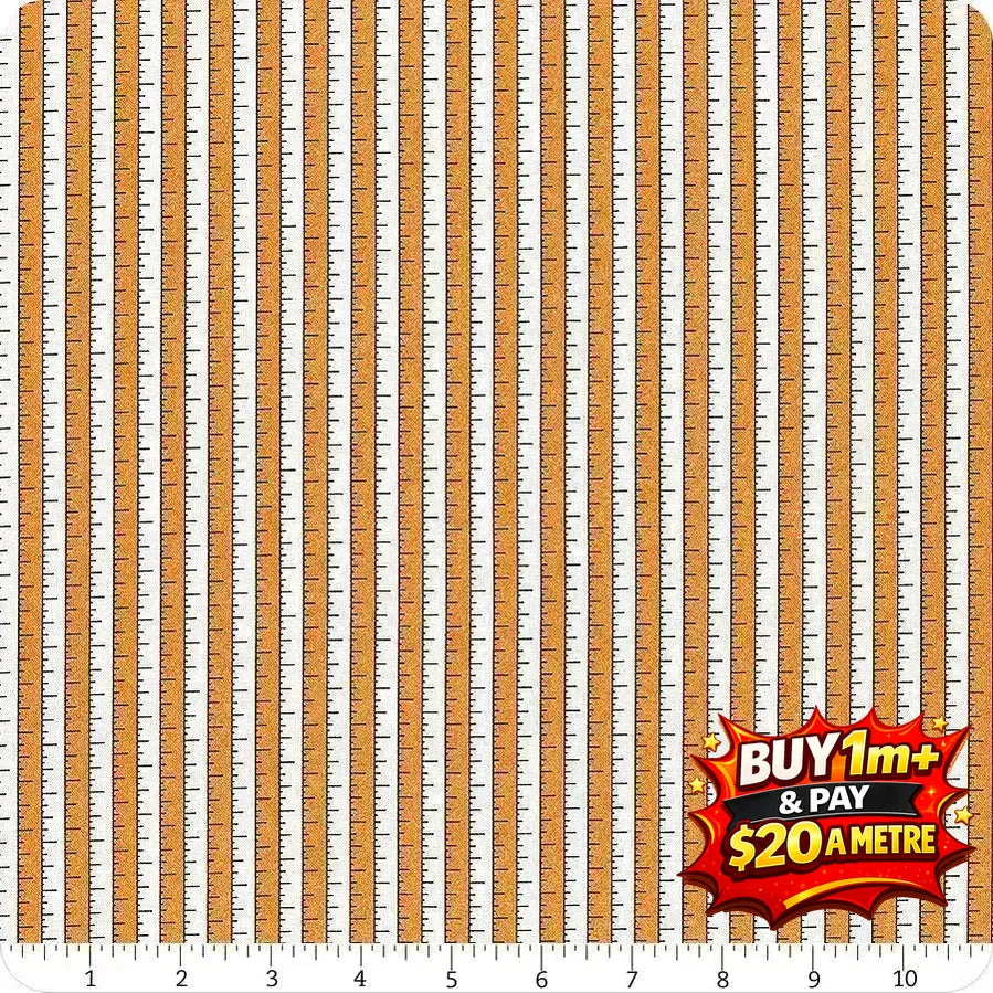 COSTUME MAKER'S ACT II TAPE MEASURE ORANGE - C16006 - ORANGE - 100% Cotton