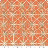 HEY PUMPKIN WEBS ORANGE - C16033 - ORANGE - 100% Cotton