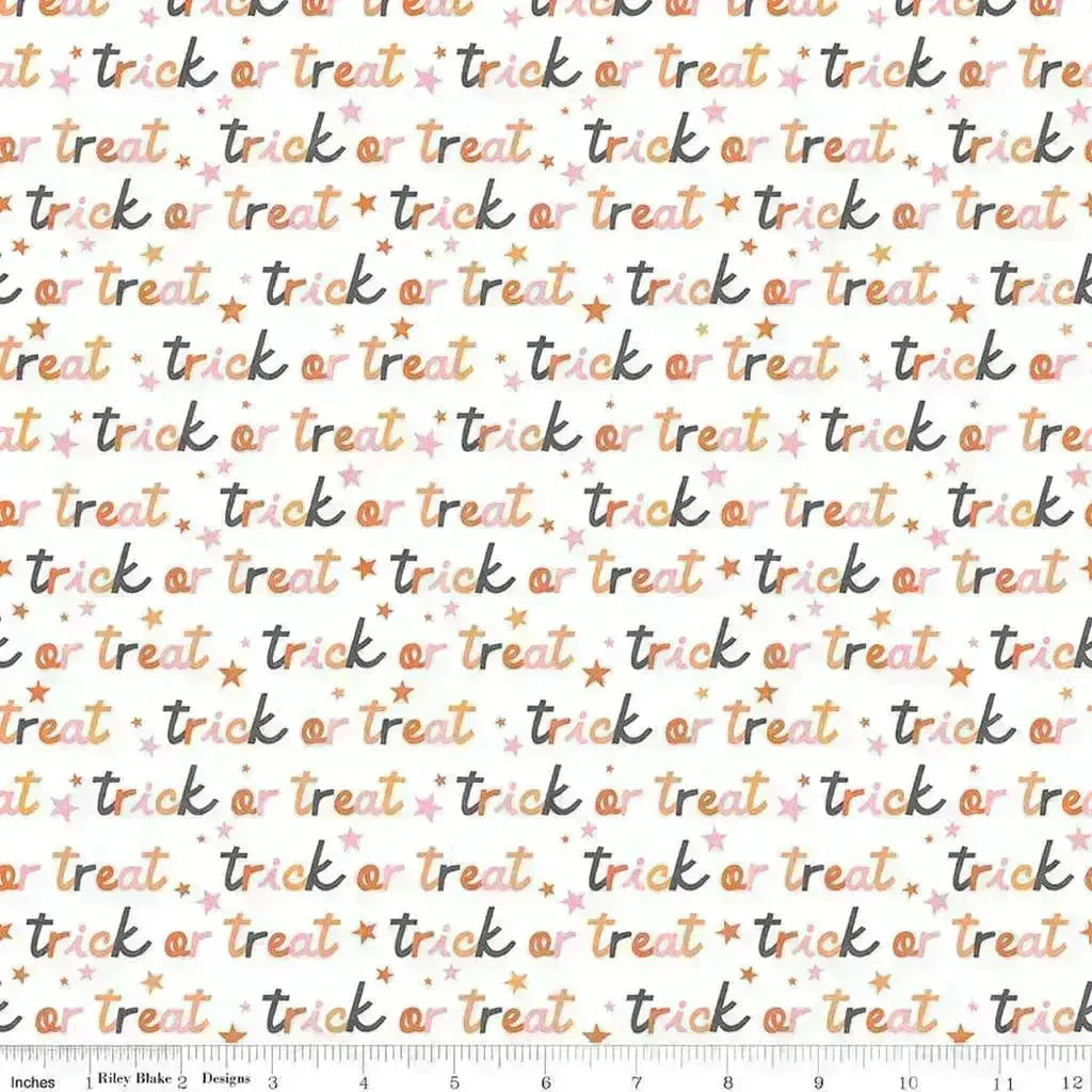 HEY PUMPKIN TRICK OR TREAT WHITE - C16034 - WHITE - 100% Cotton