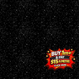 BLACKOUT STARS BLACK - C16244-BLACK - 100% Cotton