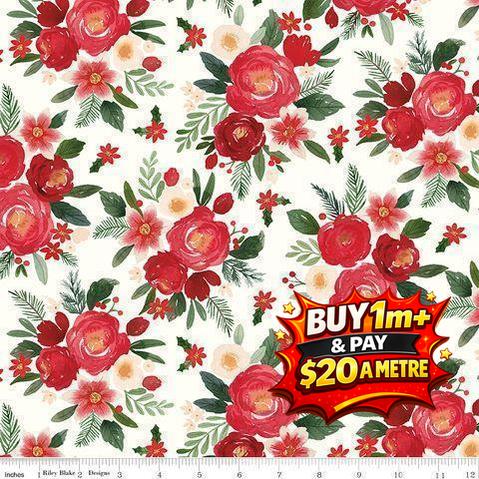 CHARMING CHRISTMAS MAIN CLOUD - C16350-CLOUD - 100% COTTON