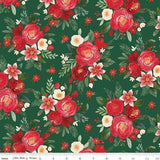 CHARMING CHRISTMAS MAIN GREEN - C16350-GREEN - 100% COTTON
