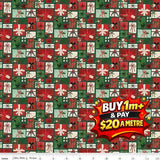 CHARMING CHRISTMAS PRETTY PRESENTS GREEN - C16352-GREEN - 100% COTTON