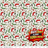 CHARMING CHRISTMAS STOCKINGS CLOUD - C16353-CLOUD - 100% COTTON