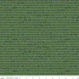 CHARMING CHRISTMAS WORDS GREEN - C16357 - GREEN - 100% Cotton