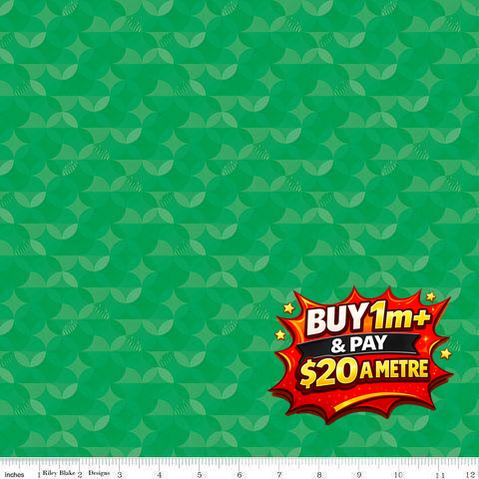 NEW BOX OF CRAYONS KALEIDOSCOPE GREEN - C16515-GREEN - 100% COTTON