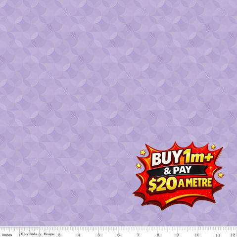 NEW BOX OF CRAYONS KALEIDOSCOPE LILAC - C16515-LILAC - 100% COTTON