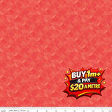 NEW BOX OF CRAYONS KALEIDOSCOPE RED - C16515-RED - 100% COTTON