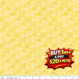 NEW BOX OF CRAYONS KALEIDOSCOPE YELLOW - C16515-YELLOW - 100% COTTON