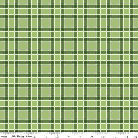 MORE CHRISTMAS WISHES PLAID GREEN - C16557-GREEN - 100% COTTON