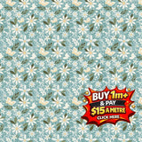 JUJU'S PETALS DANCE TEAL - C16611-TEAL - 100% Cotton