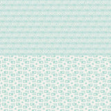 Chiara Rose Hazel 6 fabric with light blue geometric patterns and a "Buy 1m+ & Pay $20 a Metre" offer.