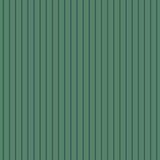 Teal fabric with thin vertical blue stripes, featuring an "$11.00 a metre" price tag.