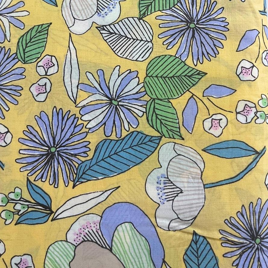 Cotton Printed Lawn, 70gsm, 1025-601-3C, Hokkoh, Japan 110cms