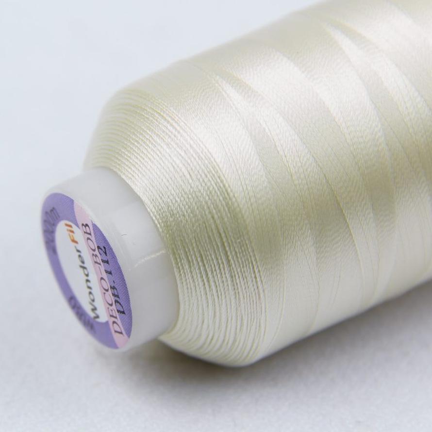 Thread - DecoBob Polyester - 80Wt - DB112 - Antique White