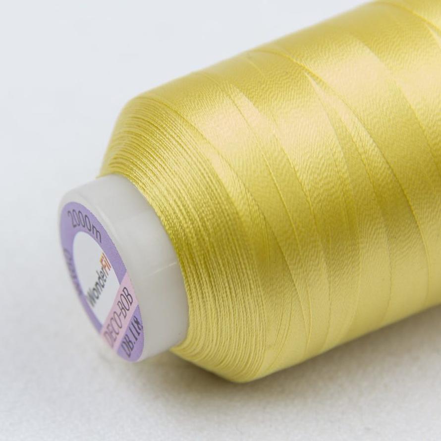 Thread - DecoBob Polyester - 80Wt - DB118 - Soft Yellow