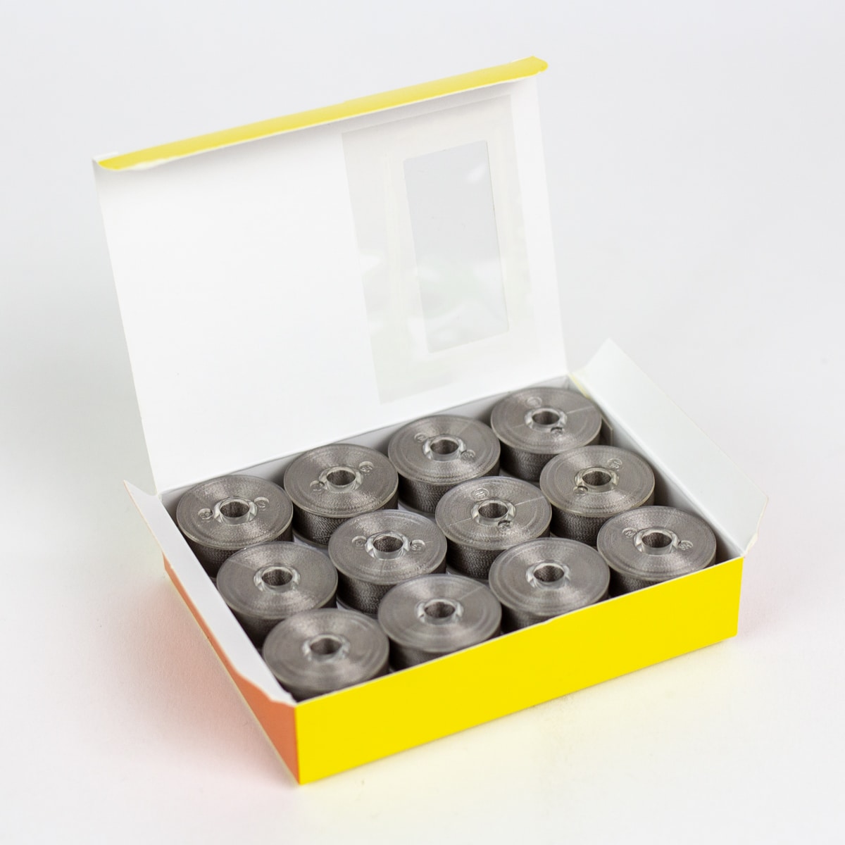 DecoBob prewound bobbins 114 Brown/Grey Size M