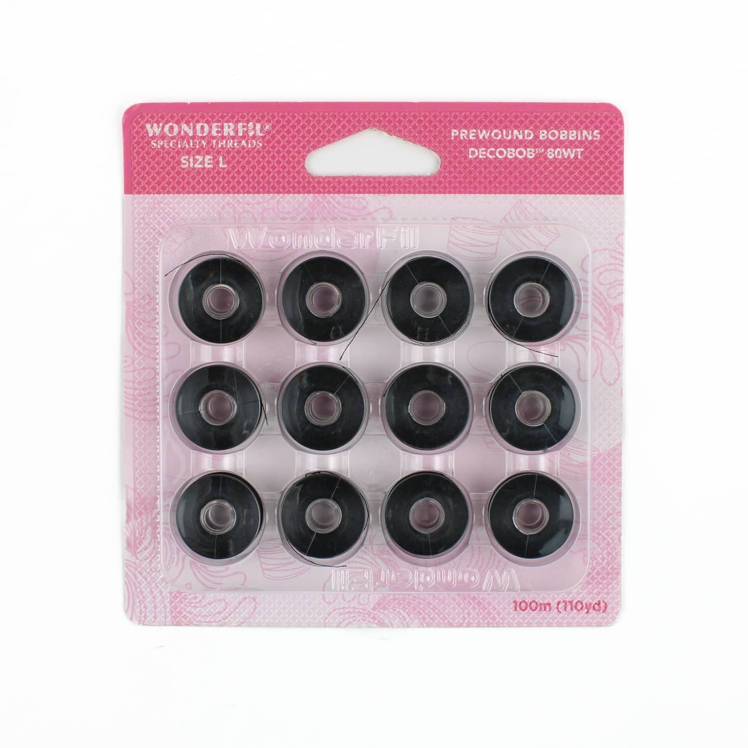 DecoBob prewound bobbins 101 Black Size L