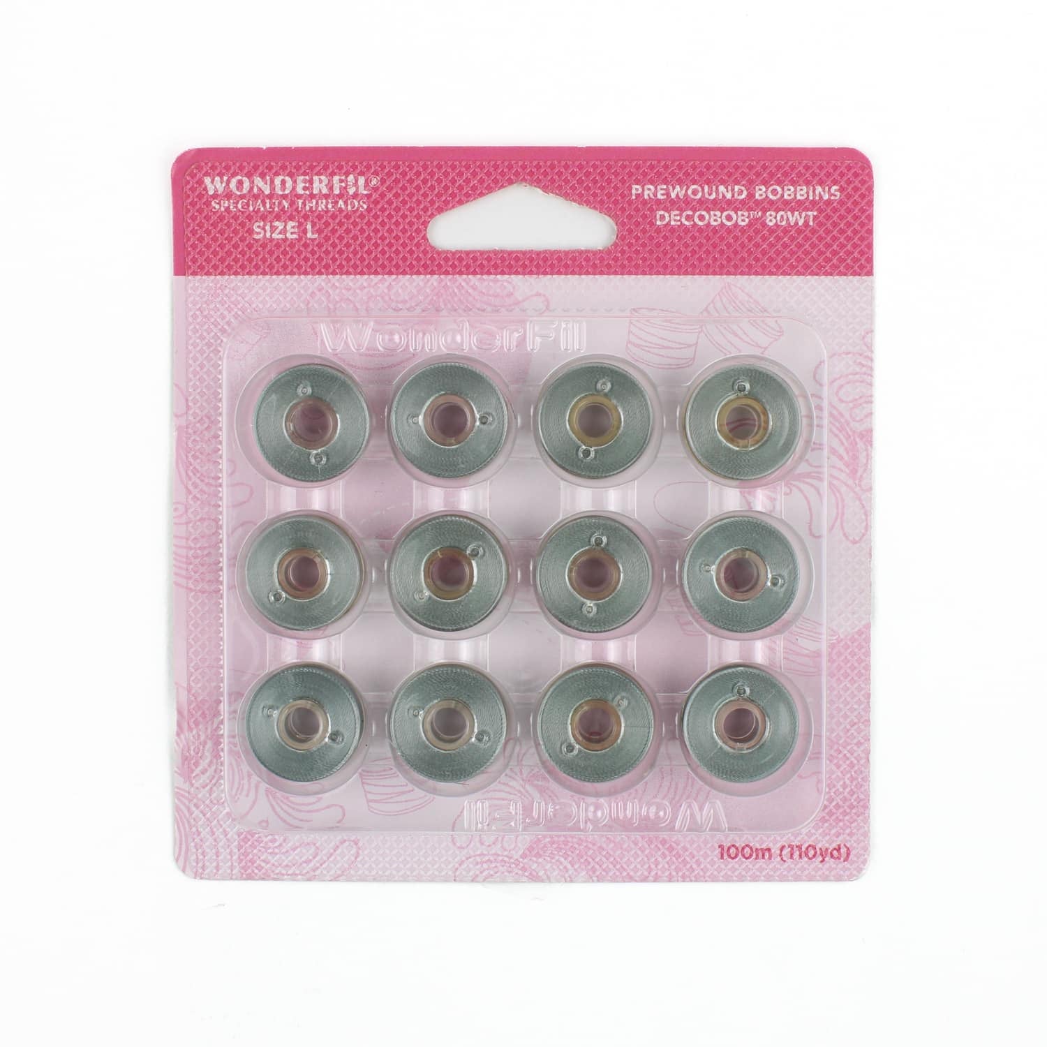 DecoBob prewound bobbins 103 Grey Size L