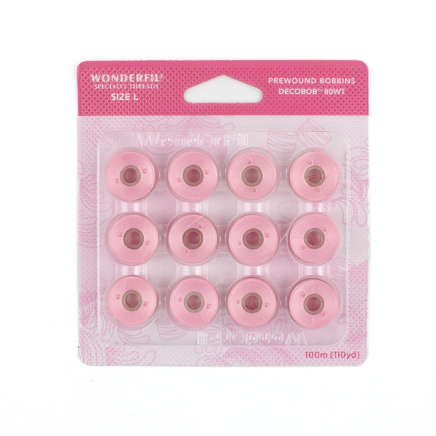 DecoBob prewound bobbins 205 Soft Pink Size L