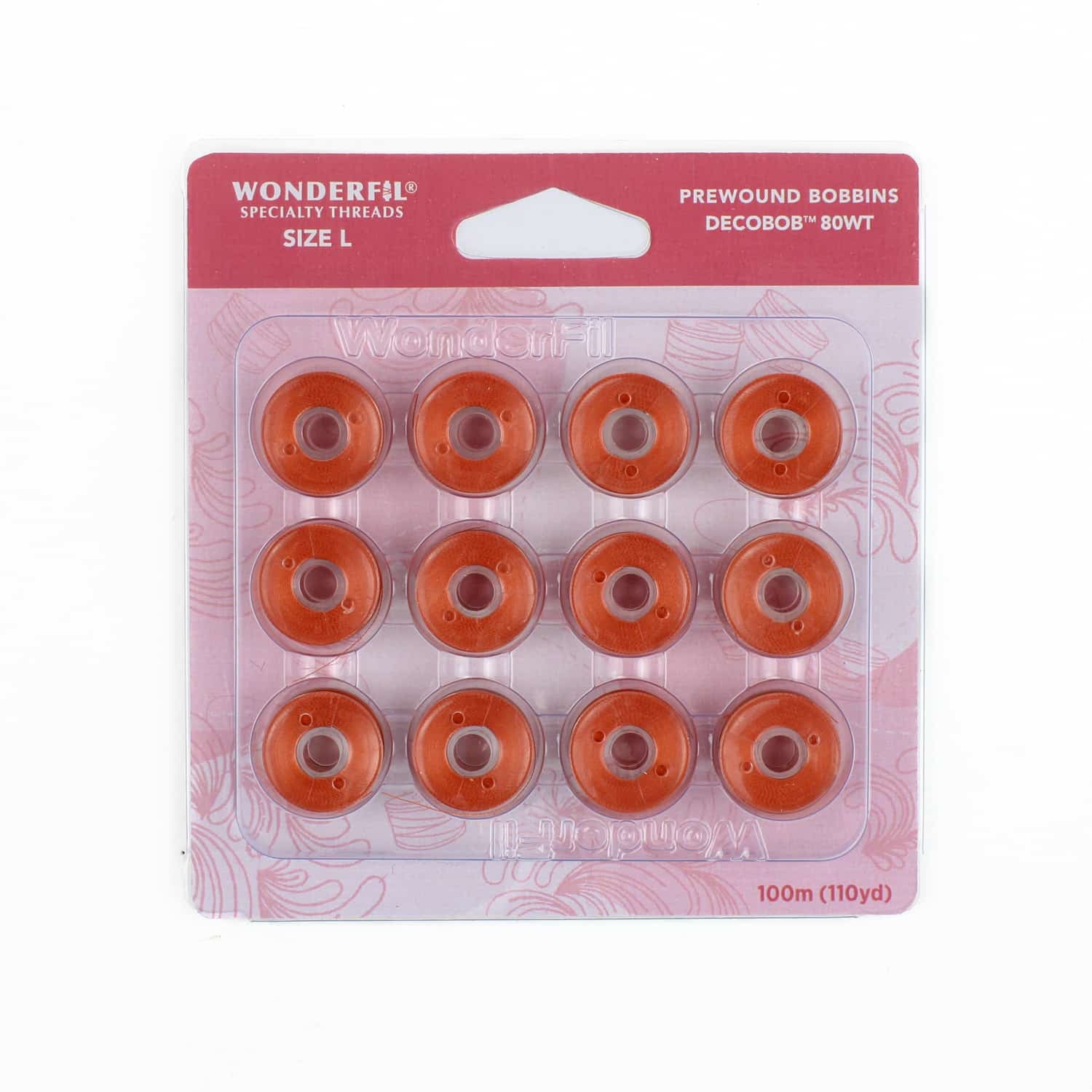 DecoBob prewound bobbins 212 Terra Cotta Size L