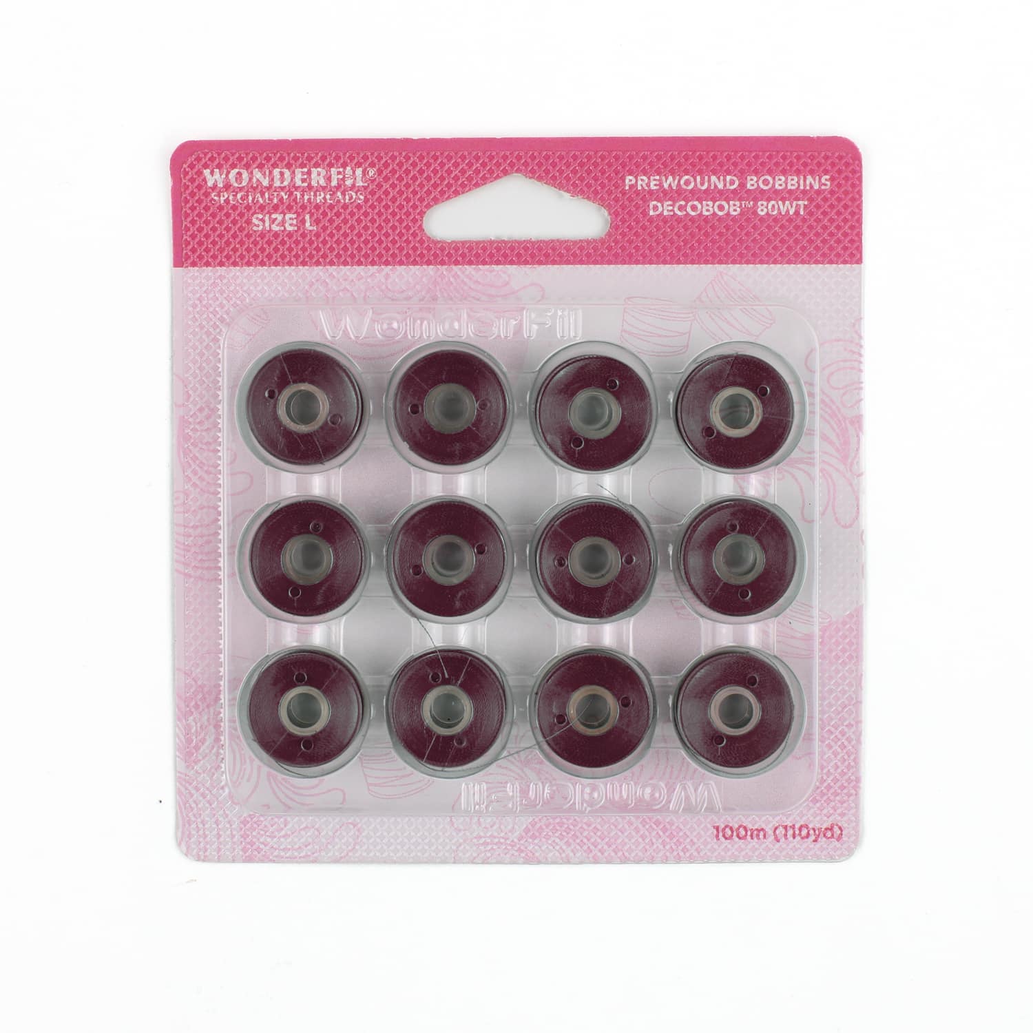 DecoBob prewound bobbins 245 Plum Size L
