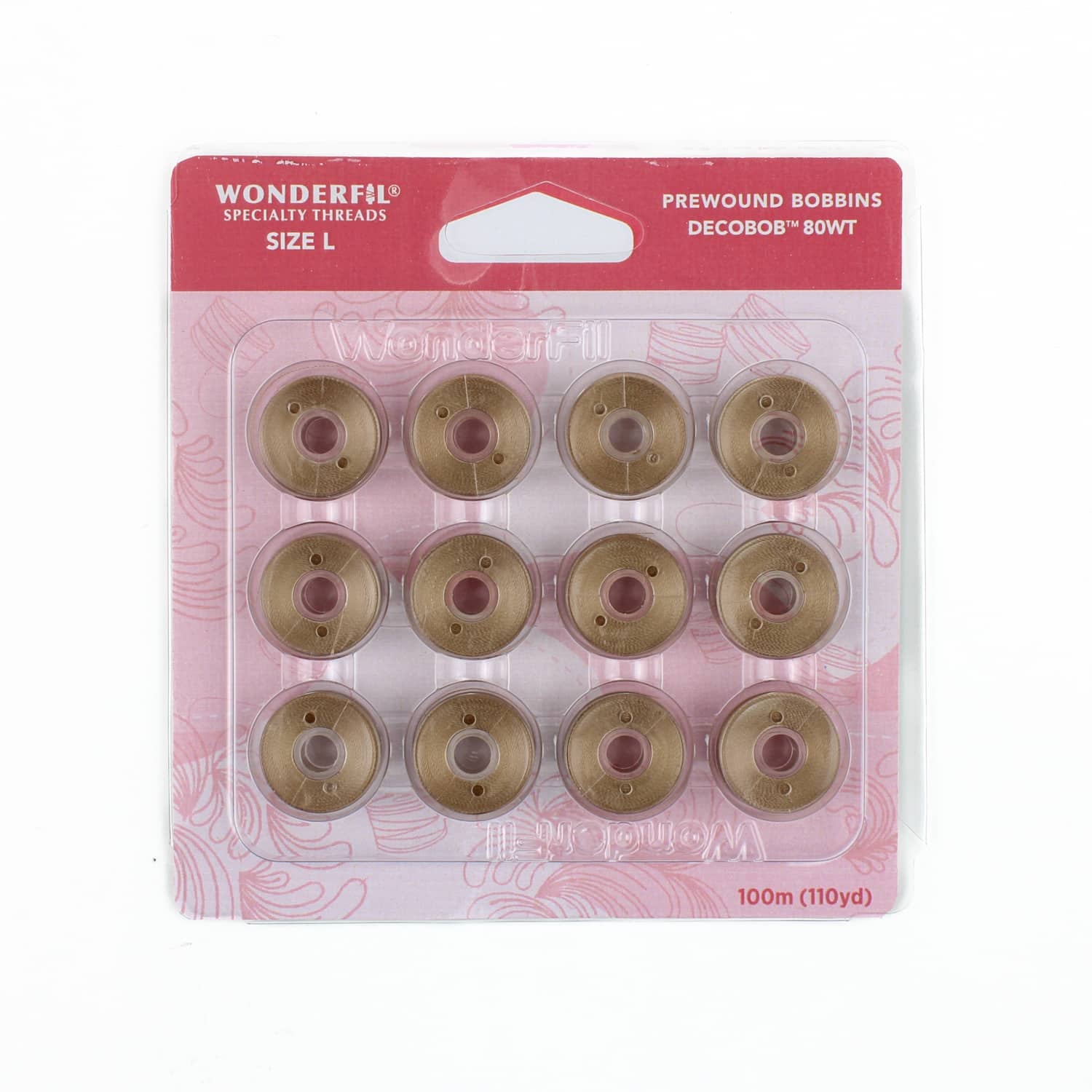 DecoBob prewound bobbins 414 Soft Tan Size L