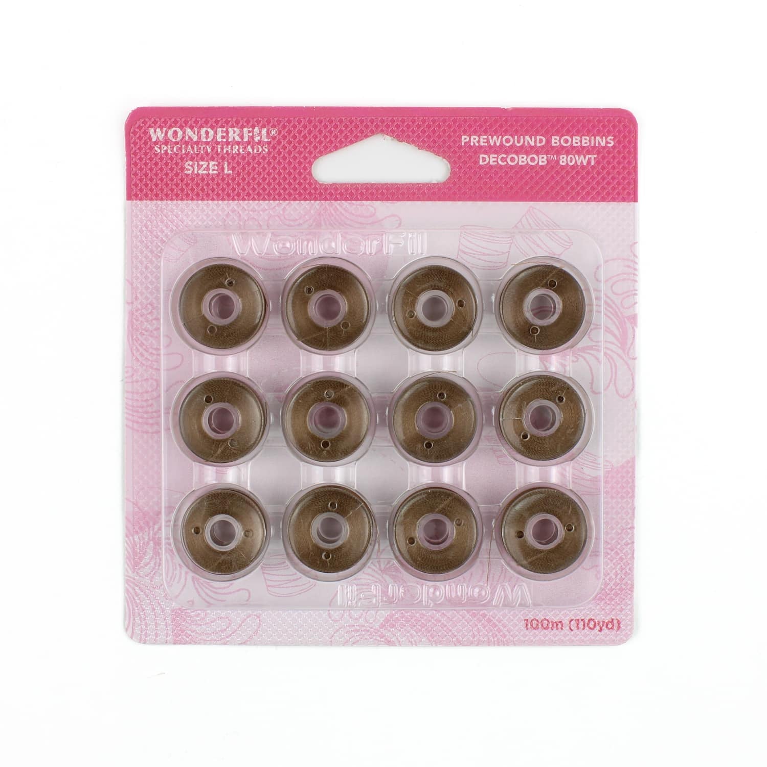 DecoBob prewound bobbins 463 Dark Tan Size L