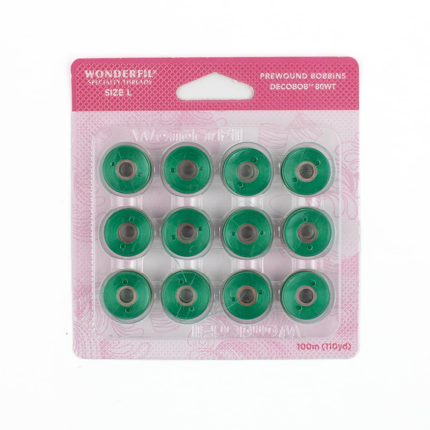 DecoBob prewound bobbins 511 Emerald Green Size L