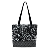DIY Luxe Tote Bag Kit – Premium Fabric + Easy Instructions Black and White Leopard
