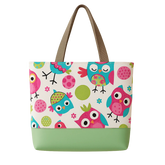 DIY Luxe Tote Bag Kit – Premium Fabric + Easy Instructions Owl Bag Pink